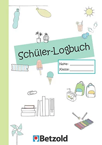 Betzold Orgaheft Schüler-Logbuch - Praktische Organisationshilfe für Schüler im Grundschul- und Sekundarbereich, fördert Lernmotivation und Struktur mit 108 liebevoll gestalteten Seiten.