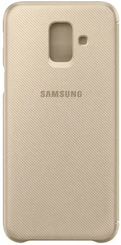 Produktbild Samsung Wallet Cover für Galaxy A6 (2018) (gold) Schutz-/Design-Cover