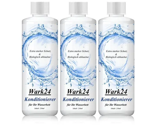 Wark24, Wasserbett Wark24 Wasserbett Konditionierer 250ml 20% Wirkstoffgehalt (3er Pack)