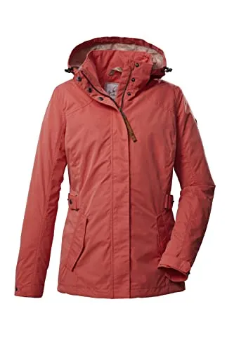 G.I.G.A. DX Damen Funktionsjacke/Outdoorjacke mit abzippbarer Kapuze GS 104 WMN JCKT, dunkelkoralle, 46, 39417-000