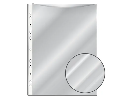 Idena Prospekthülle 10 Prospekthüllen / DIN A4 / glasklar / extra Starke 120my