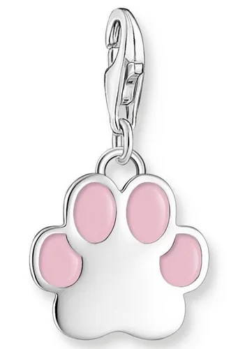 THOMAS SABO Charm-Einhänger Pfote Silber, 2015-007-9 in pink von THOMAS SABO
