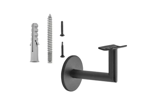 SO-TECH® Handlauf Handlaufhalter CLASSIC Höhe 67,8 mm Ausladung 67,5 mm, (1 St), für Handläufe mit Ø 45 mm, Treppengeländer Halter Schwarz