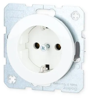 Berker 47432089 Steckdose SCHUKO, R.1/R.3, polarweiß glänzend