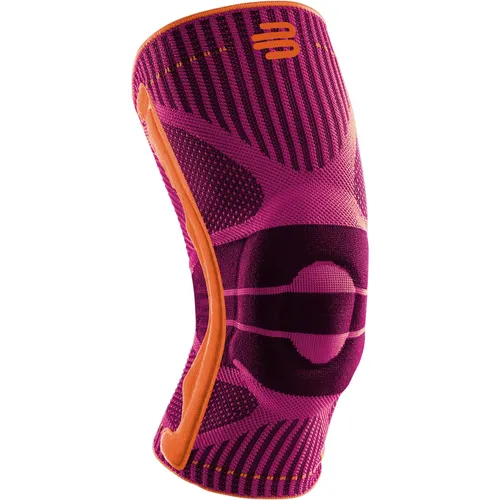 BAUERFEIND Unisex Knie-Sportbandage Gr. S - Pink - Medizinische Verbrauchsmaterialien für Knie, ideal für Ballsportarten und leichtathletische Aktivitäten. Innovativer Silikonring bietet optimale Unterstützung und Schutz vor Überlastungen.