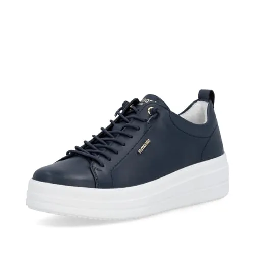 Remonte Damen Low-Top Sneaker D1C12, Frauen Halbschuhe,lose Einlage,Laufschuhe,straßenschuhe,Strassenschuhe,Sportschuhe,Freizeitschuhe,blau (14),43 EU