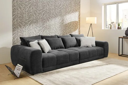 Jockenhöfer Gruppe Big-Sofa Moldau XXL, B: 306 cm, Mega-Sofa, mit 4 Zierkissen & Federkern