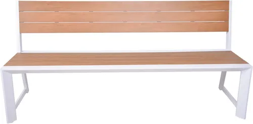 Gartenbank VENICE 3-Sitzer 180 cm - Gartenbank aus pulverbeschichtetem Aluminium mit langlebigen Nonwood-Elementen, wetterbeständig und stilvoll. Ideal für entspannte Nachmittage im Freien.