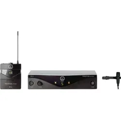 AKG PW45 Presenter Set ISM - UHF Wireless System - Professionelles Mikrofon-Set für Präsentationen, inkl. Lavaliermikrofon und Diversity-Empfänger, ideal für klare Sprachübertragung und Mobilität.