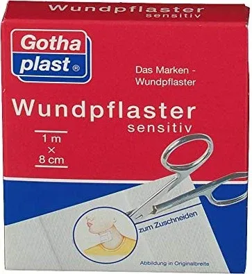 GOTHAPLAST Wundpfl.sensitiv 8 cmx1 m geschnitten 1 St