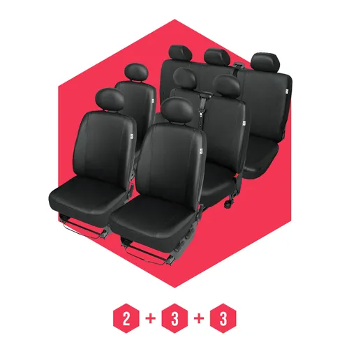 Sitzbezüge für Peugeot Expert II (06-16) 8 Sitze SET Autositzbezüge Schonbezüge
