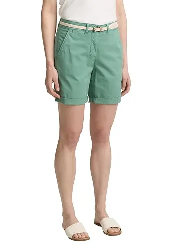 TOM TAILOR Damen Bermuda Shorts - Damen-Shorts von Tom Tailor mit optimaler Passform und hohem Tragekomfort, perfekt für warme Tage.