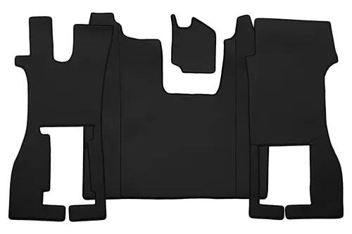 LKW Volle Deckung Fußmatten für SCANIA R NEXTGEN 17- Beifahr klappbarer SCHWARZ