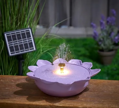 Northpoint Gartenbrunnen Solargartenbrunnen mit LED