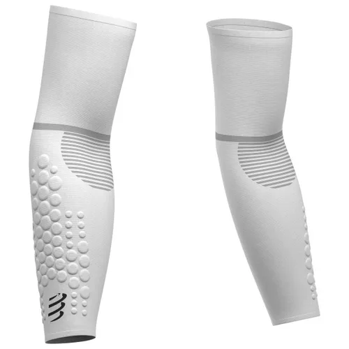 Compressport ArmForce Ultralight Manchons - Weiß - Ultralight Arm Force Manschetten für Sportler, bieten optimalen Komfort und Unterstützung während des Trainings.
