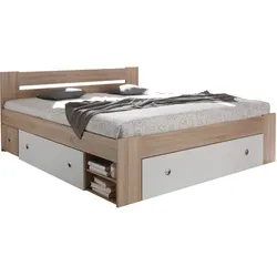 Schlafkontor Stefan Bett 180x200 cm - Betten mit 3 großen Schubladen für optimalen Stauraum, ideal für ein aufgeräumtes Schlafzimmer und hervorragendes Preis-Leistungs-Verhältnis.