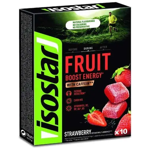 ISOSTAR Energy Fruit Boost Galaretki 100g o smaku truskawkowym