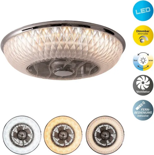 näve LED Deckenleuchte Viento mit Ventilator