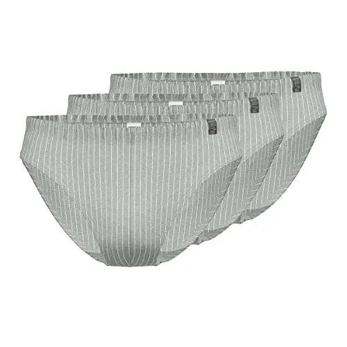 Ammann Urban Traveller Slip 3er Pack (6 Cloud Melange) - Elegante Slips im 3er Pack aus der Urban Traveller Serie mit modernem Nadelstreifen-Muster. Hoher Baumwollanteil sorgt für optimalen Tragekomfort und Atmungsaktivität – ideal für den täglichen Gebrauch.