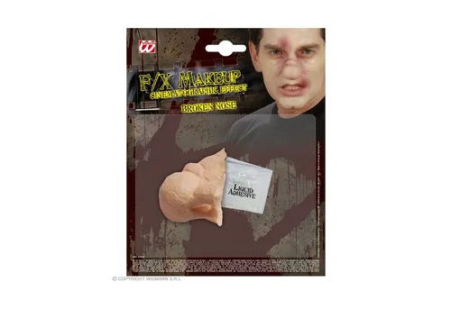 Widmann S.r.l. Schmuck-Tattoo FX Make-up Halloween, Gebrochene Nase