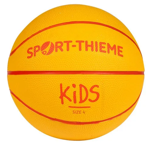Sport-Thieme Basketball Basketball Kids, Besonders griffige Nylon-Oberfläche für einfaches Handling
