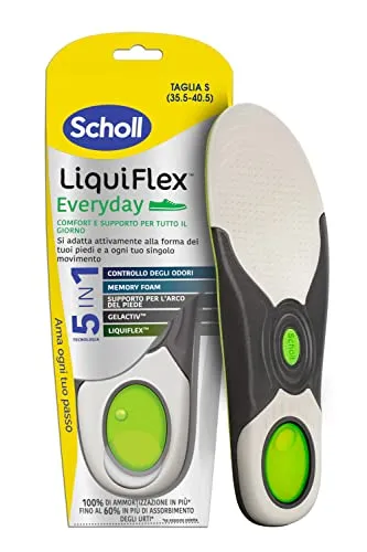 Scholl Liquiflex Everyday Einlegesohlen, verstellbar, aus Memory-Schaum
