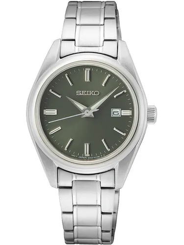 Seiko Damen Analog Quarz Uhr SUR533P1 mit Edelstahl Armband - Armbanduhren für Damen mit robustem Edelstahlgehäuse, kratzfestem Saphirglas und bis zu 10 BAR wasserdicht – ideal für stilbewusste Frauen.