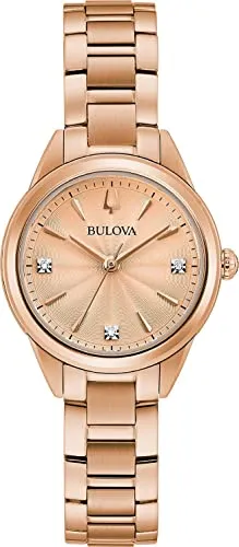 Bulova Watch 97P151 - Elegante Herrenarmbanduhr - Armbanduhren für Herren mit rundem Gehäuse und präzisem Quarzwerk, ideal für stilbewusste Männer.