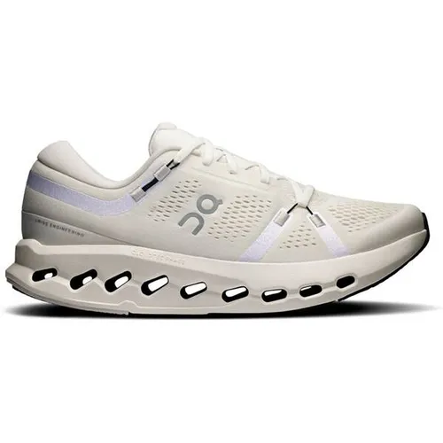 On Cloudsurfer 2 Laufschuhe Herren - ivory-ivory, Größe 44 - Hochwertige Laufschuhe für Normalpronierer mit starker Dämpfung und atmungsaktivem Mesh-Obermaterial; ideal für komfortables Laufen.