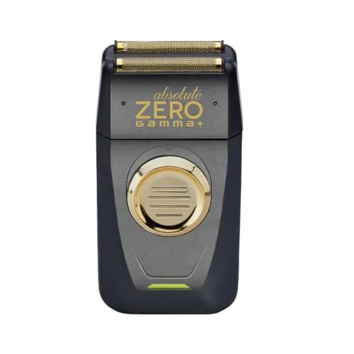 Rasierer Gamma + Absolute Null - Rasierer für Herren mit hypoallergenen Gold-Titanium-Folien für eine sanfte Rasur. Leicht, nur 130 g, mit 120 Minuten Laufzeit und schnellem Laden in 30 Minuten – für professionelle Ergebnisse in kürzester Zeit.