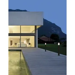 Nova Luce Wegeleuchte PYRO – Dunkelgrau - Moderne Wegeleuchte aus Aluminium und Acryl, ideal für Einfahrten und Terrassen. Bietet eine hervorragende Lichtverteilung und ist mit einer wechselbaren E27-Lampe ausgestattet.