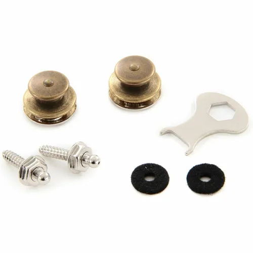 LOXX BOX MUSIC Security Locks - Brass Straplock