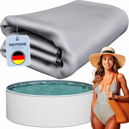 Poolinnenfolie Lagoon grau Rundpool 3,6 x 1,1 m | 0,225 mm Stärke