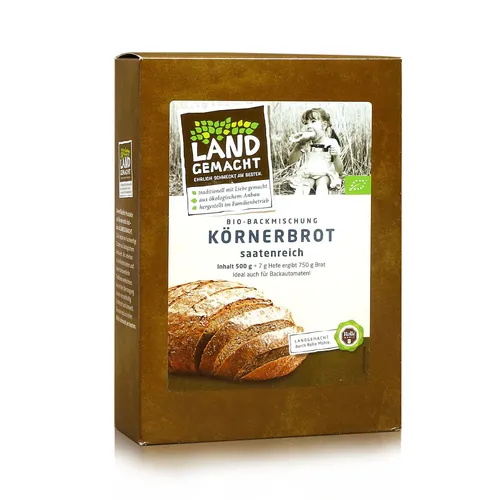 500g Bio Körnerbrot - Rolle Mühle - Bio Brotbackmischung 1kg=7,80€