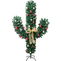 vidaXL Weihnachtskaktus mit Ständer 150cm - Künstlicher Weihnachtskaktus mit LED-Beleuchtung und 8 Lichteffekten, ideal für eine festliche Atmosphäre in deinem Zuhause.