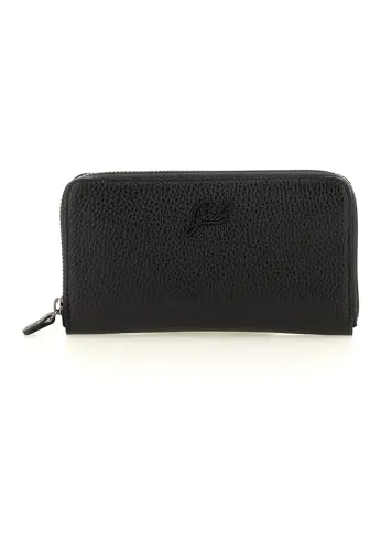 Gabs GMONEY17 Bull Black Wallet - Modische Geldbörse aus Kalbsleder - Elegante Portemonnaie in genarbter Optik, mit 8 Kreditkartenfächern und Zipperfach für Münzen - ideal für Ordnung und schnellen Zugriff im Alltag.