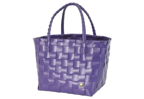 Handed By Paris Shopper Fat Strap Dark Violet Size S - Einkaufskorb aus recyceltem Kunststoff, umweltfreundlich und stylish in dark violet; perfekt für nachhaltige Einkäufe.