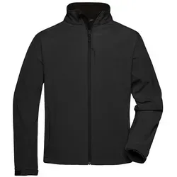 Men's Softshell Jacket - Trendige schwarze Funktionsjacke, Gr. S - Funktionsjacken mit 3-Lagen-Funktionsmaterial, wind- und wasserdicht, atmungsaktiv. Ideal für aktive Freizeit und Outdoor-Aktivitäten.