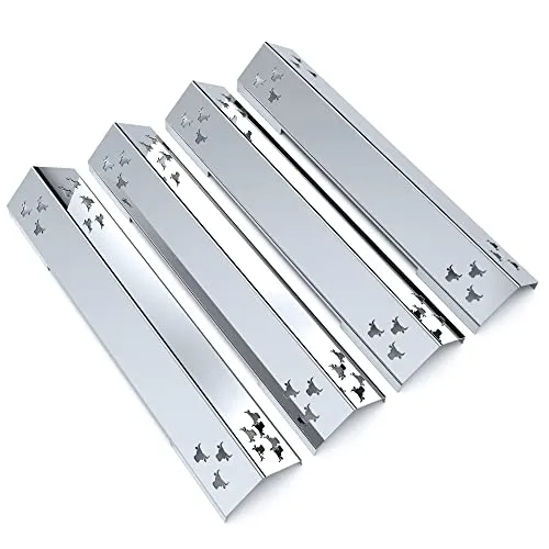 tuning-art Grillerweiterung GA05 Brennerabdeckung aus Edelstahl für Burnhard Big Fred Basic - Grillzubehör aus hochwertigem Edelstahl, schützt Brenner vor Fett und sorgt für gleichmäßige Wärmeverteilung. Passgenau und mit stylischem Bullendesign, ideal für Grillliebhaber!