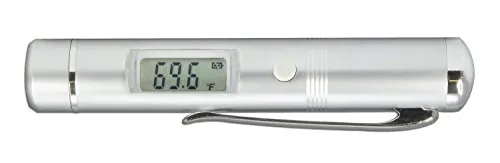 TFA Infrarot-Thermometer 31.1125 - Flash Pen für präzise Temperaturmessung - Thermometer für die Heimbrauerei & Weinbereitung, berührungslose Messung von -33 °C bis 220 °C, HACCP-konform und ideal für hygienische Anwendungen.