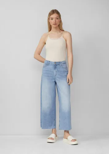 QS Weite Jeans Jeans-Hose CATIE Jeans-Culotte Catie / Slim Fit / High Rise