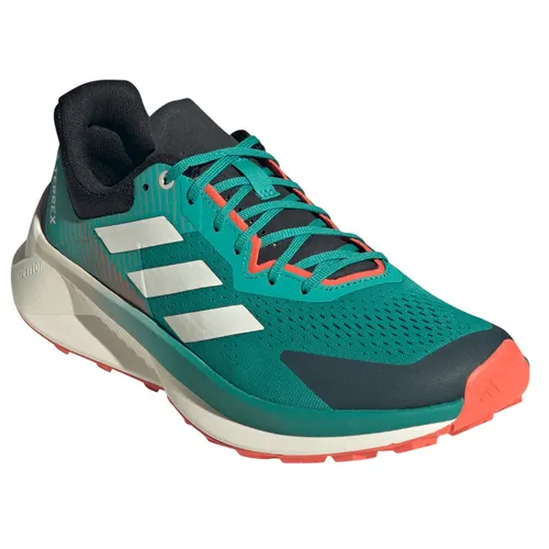 adidas Terrex Soulstride Flow Trailschuh Herren - Grün, Creme, Größe 44 2/3 - Laufschuhe für Herren, ideal für Trails mit dämpfender Repetitor Foam Sohle für hohen Komfort und ausgezeichneten Grip auf nassen Untergründen.
