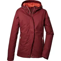 killtec Damen Funktionsjacke KOS 68 WMN JCKT – Weinrot, 100% wasserdicht - Funktionsjacke für Damen mit 10.000 mm Wassersäule, atmungsaktiv und umweltfreundlich. Ideal für Outdoor-Aktivitäten bei jedem Wetter.