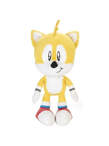 Sonic The Hedgehog - Jakks Jumbo Plüsch Tails Figur, 50 cm - Kuscheltier für Fans ab 3 Jahren, großes Tails Plüschspielzeug, ideal zum Kuscheln und Spielen.