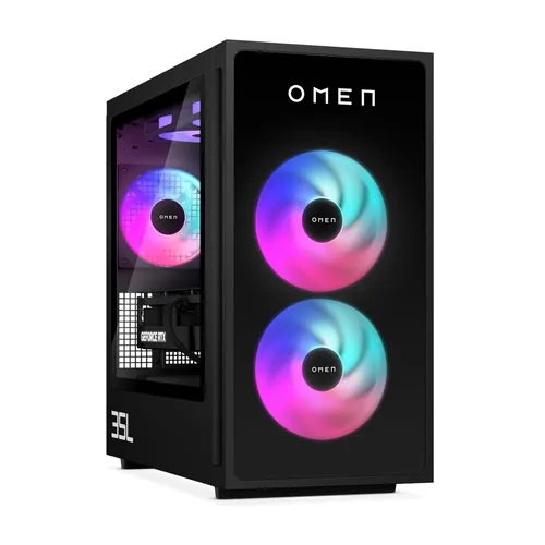 HP OMEN Desktop Gaming PC GT16-0168ng - High-End Gaming-PC mit Intel Core Ultra 7, 32GB RAM und NVIDIA GeForce RTX 5080 für flüssiges Gaming und beeindruckende Grafik. Ideal für Gamer!