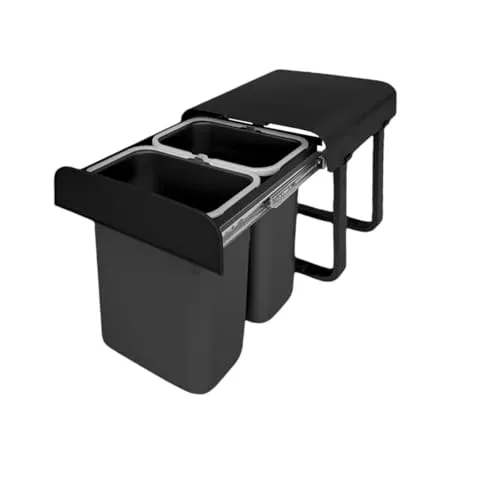 Victory Einbau-Abfallsammler 16 Liter in schwarz von Victory