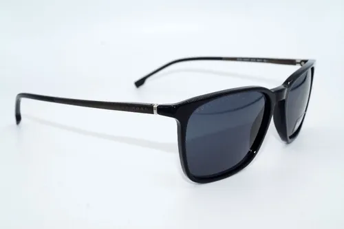HUGO BOSS BOSS 1183/S/IT 807 BLACK Herren Sonnenbrille - Sportbrille in elegantem Schwarz, Größe 56 mm, inklusive Schutzhülle – ideal für stilbewusste Männer.