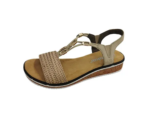 Rieker Damen Sandalen V3662 - Wanderschuhe mit bequemem Polyurethan-Verschluss, ideal für lange Sommertage und aktive Freizeit.