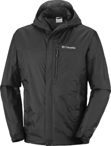Columbia Herren Wasserdicht Regenjacke - Schwarz, XXL, atmungsaktiv und ideal für Outdoor-Aktivitäten bei jedem Wetter