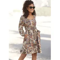 Vivance Druckkleid mit Paisleydruck und Taschen von Vivance